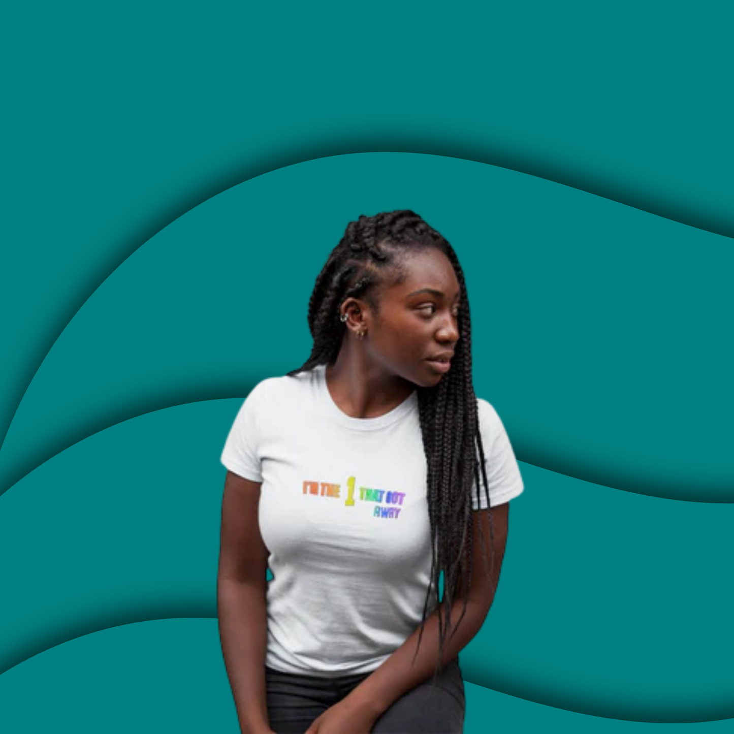 IβM THE 1 THAT GOT AWAY β Pride T-Shirt & Bracelet Set π