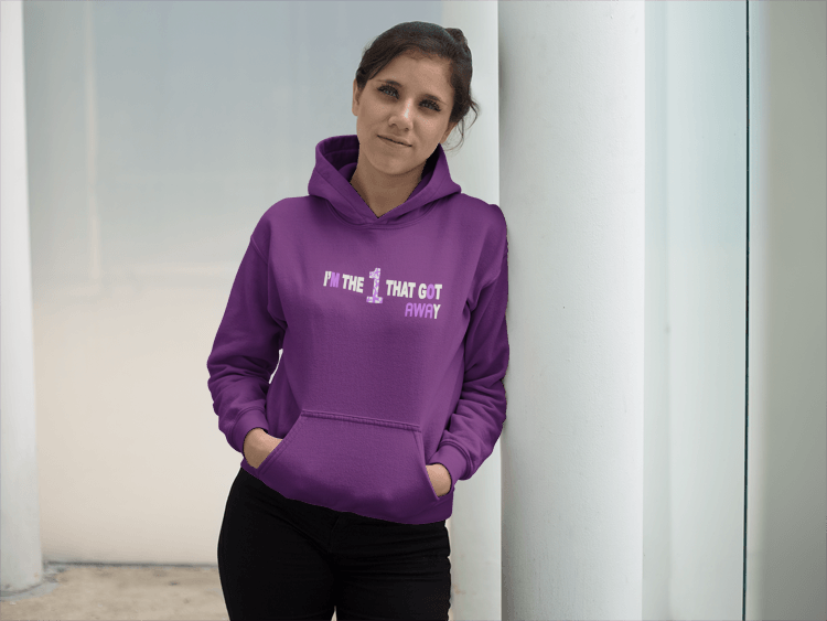 I’m The 1 That Got Away – Domestic Violence Awareness Edition T-Shirts & Hoodies + FREE Bracelet