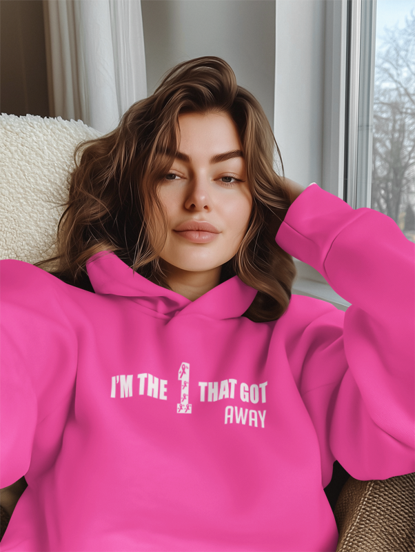 I’m The 1 That Got Away – Breast Cancer Awareness T-Shirt & Hoodie + FREE Bracelet