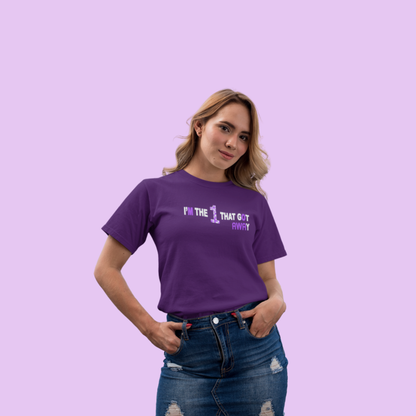 I’m The 1 That Got Away – Domestic Violence Awareness Edition T-Shirts & Hoodies + FREE Bracelet